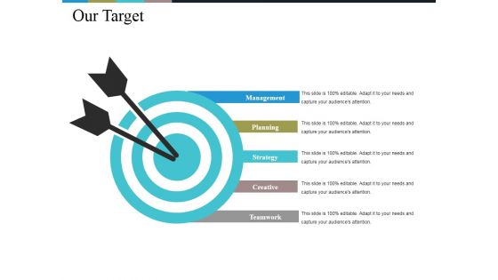 Our Target Ppt PowerPoint Presentation Pictures Portfolio