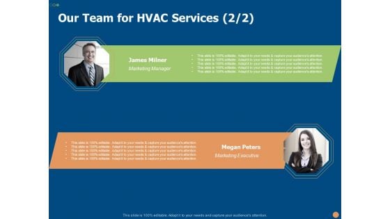 Our Team For HVAC Services Ppt PowerPoint Presentation Infographic Template Demonstration PDF