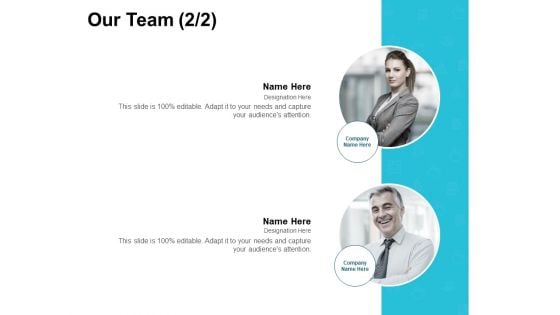 Our Team Introduction Management Ppt PowerPoint Presentation Gallery Topics