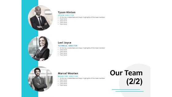 Our Team Introduction Planning Ppt PowerPoint Presentation Infographic Template Format