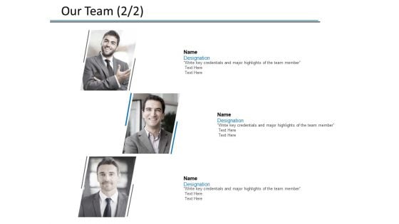 Our Team Introduction Ppt PowerPoint Presentation File Infographic Template