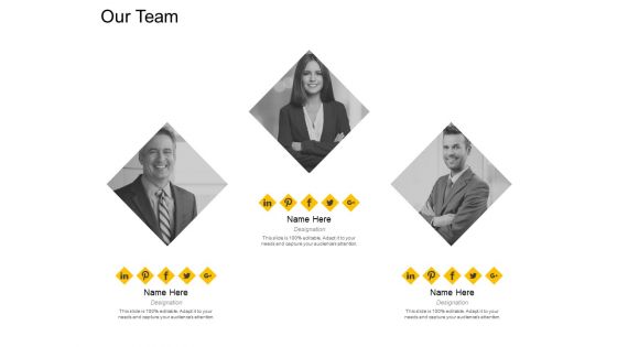 Our Team Introduction Ppt PowerPoint Presentation Infographics Icons