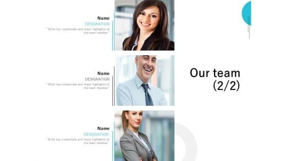 Our Team Introduction Ppt PowerPoint Presentation Layouts Graphics Template