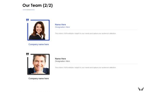 Our Team Introduction Ppt Powerpoint Presentation Model Icons