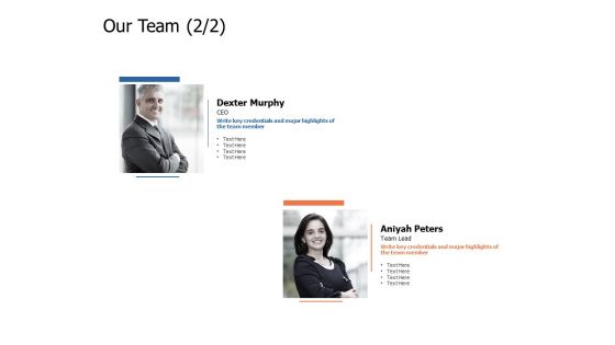 Our Team Introduction Ppt Powerpoint Presentation Professional Example Topics