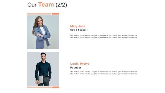Our Team Introduction Ppt PowerPoint Presentation Professional Template
