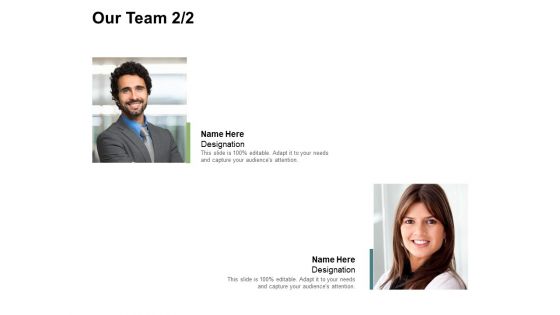 Our Team Introduction Ppt PowerPoint Presentation Slides Deck