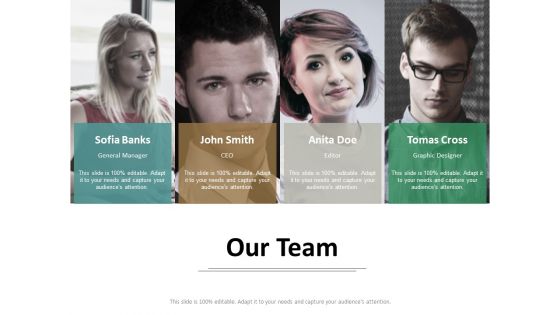 Our Team Introduction Ppt Powerpoint Presentation Summary Slides