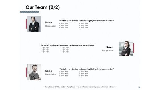 Our Team Member Ppt PowerPoint Presentation File Structure