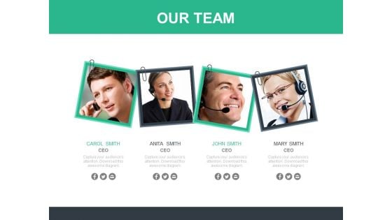 Our Team Pictorial Design Powerpoint Slides Our Team Pictorial Design Powerpoint Slides