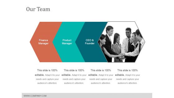 Our Team Ppt PowerPoint Presentation Design Ideas