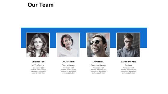 Our Team Ppt PowerPoint Presentation Gallery Samples Our Team Ppt PowerPoint Presentation Gallery Samples