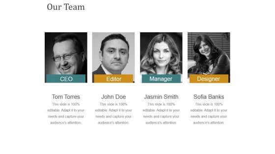Our Team Ppt PowerPoint Presentation Gallery Vector Our Team Ppt PowerPoint Presentation Gallery Vector