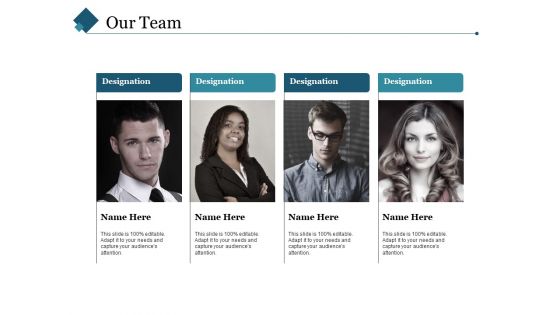 Our Team Ppt PowerPoint Presentation Gallery Visuals Our Team Ppt PowerPoint Presentation Gallery Visuals