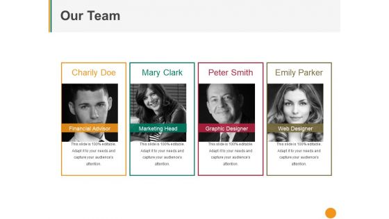 Our Team Ppt PowerPoint Presentation Icon Topics