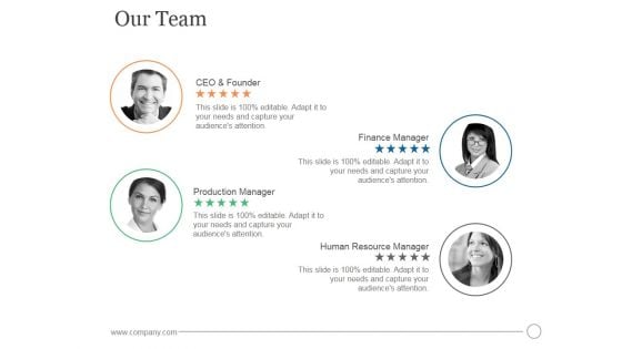 Our Team Ppt PowerPoint Presentation Influencers