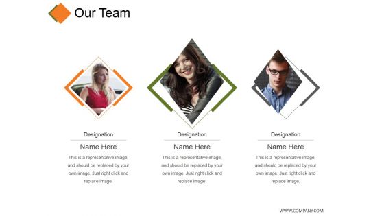 Our Team Ppt PowerPoint Presentation Infographics Deck