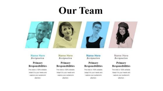 Our Team Ppt PowerPoint Presentation Infographics Examples Our Team Ppt PowerPoint Presentation Infographics Examples