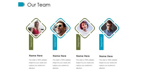 Our Team Ppt PowerPoint Presentation Inspiration Clipart Images