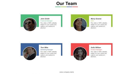 Our Team Ppt PowerPoint Presentation Inspiration Examples