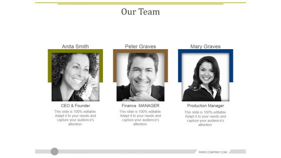 Our Team Ppt PowerPoint Presentation Layouts Slide Portrait