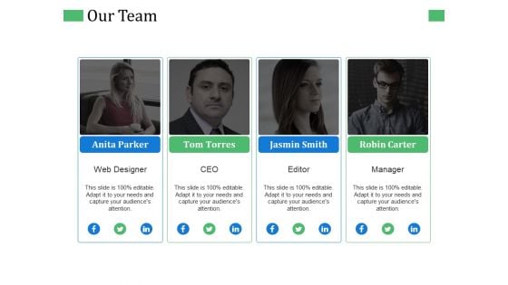 Our Team Ppt PowerPoint Presentation Layouts Summary