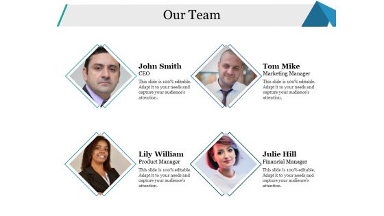 Our Team Ppt PowerPoint Presentation Outline Format Our Team Ppt PowerPoint Presentation Outline Format