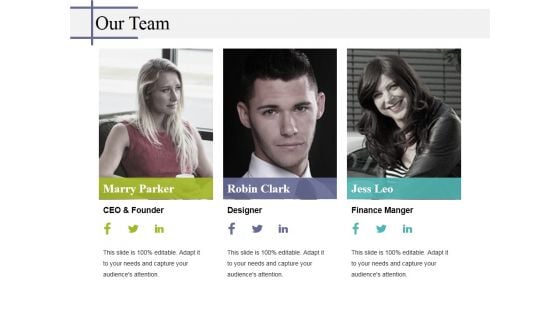 Our Team Ppt PowerPoint Presentation Outline Show Our Team Ppt PowerPoint Presentation Outline Show