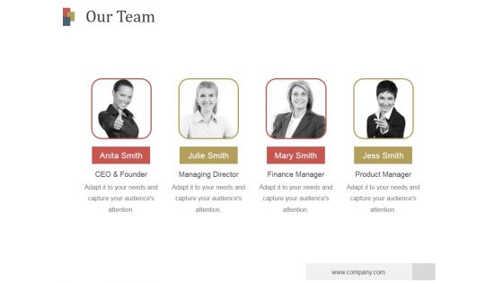 Our Team Ppt PowerPoint Presentation Show Our Team Ppt PowerPoint Presentation Show