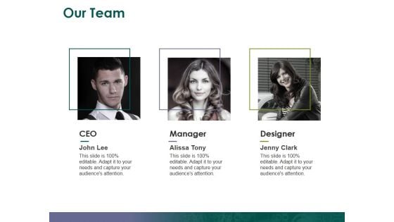 Our Team Ppt PowerPoint Presentation Slides Topics Our Team Ppt PowerPoint Presentation Slides Topics