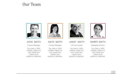 Our Team Ppt PowerPoint Presentation Summary Elements Our Team Ppt PowerPoint Presentation Summary Elements