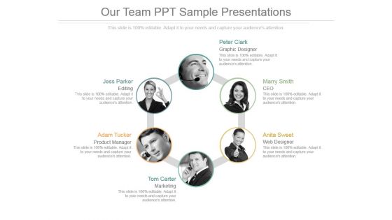 Our Team Ppt Sample Presentations Our Team Ppt Sample Presentations