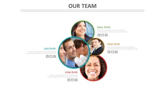 Our Team Slide With Photos Powerpoint Slides Our Team Slide With Photos Powerpoint Slides