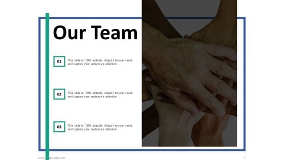 Our Team Team Work Ppt PowerPoint Presentation Infographic Template Shapes