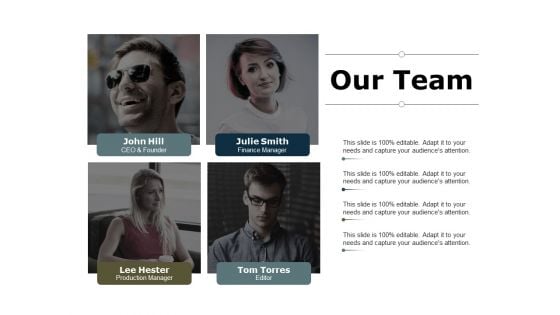 Our Team Team Work Ppt PowerPoint Presentation Show Icons