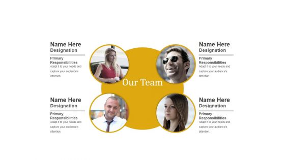 Our Team Template 1 Ppt PowerPoint Presentation Show Smartart