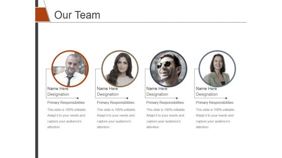 Our Team Template 1 Ppt PowerPoint Presentation Slides Format Ideas