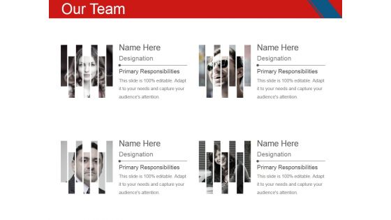 Our Team Template 1 Ppt PowerPoint Presentation Styles Pictures