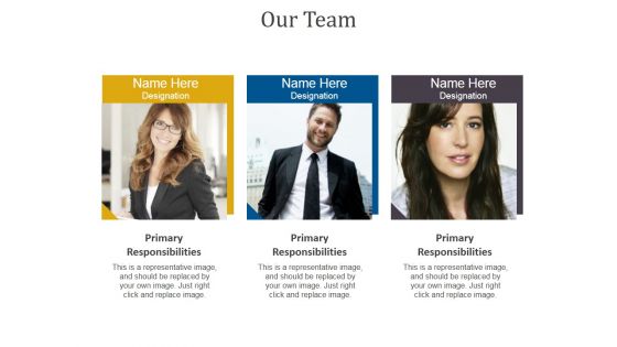 Our Team Template 2 Ppt PowerPoint Presentation Icon Templates