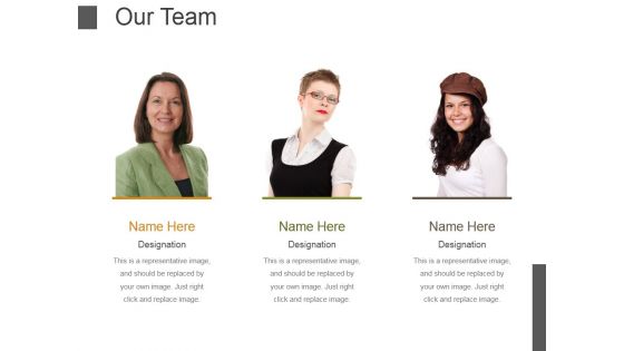 Our Team Template 2 Ppt PowerPoint Presentation Portfolio Examples