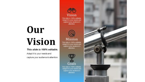 Our Vision Ppt PowerPoint Presentation Show Visuals