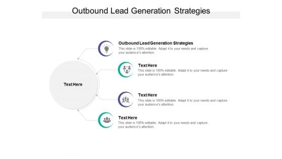 Outbound Lead Generation Strategies Ppt PowerPoint Presentation Pictures Shapes Cpb