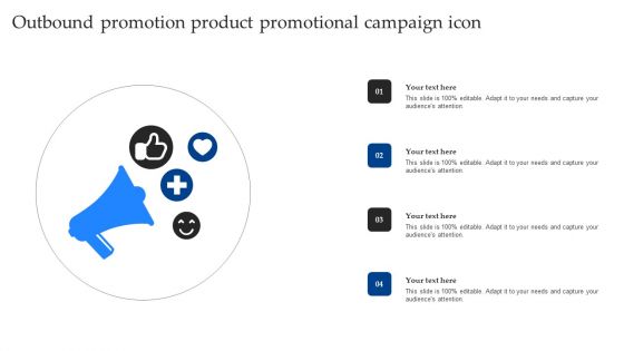 Outbound Promotion Product Promotional Campaign Icon Structure PDF