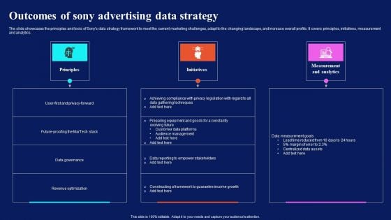 Outcomes Of Sony Advertising Data Strategy Guidelines PDF