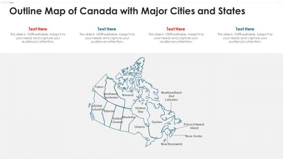 Outline Map Of Canada With Major Cities And States Structure PDF