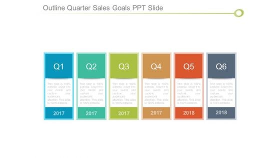 Outline Quarter Sales Goals Ppt Slide Outline Quarter Sales Goals Ppt Slide