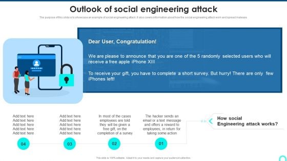 Outlook Of Social Engineering Attack Brochure PDF