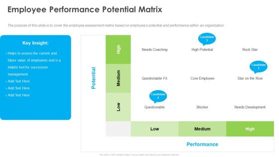 Outstanding Employee Employee Performance Potential Matrix Ppt Inspiration Files PDF