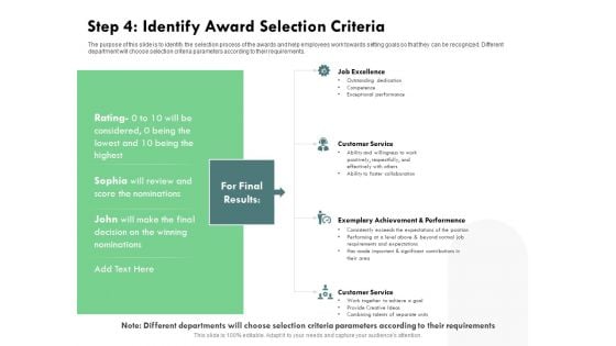 Outstanding Performer Workplace Step 4 Identify Award Selection Criteria Icons PDF