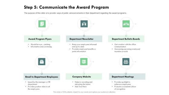 Outstanding Performer Workplace Step 5 Communicate The Award Program Elements PDF Outstanding Performer Workplace Step 5 Communicate The Award Program Elements PDF
